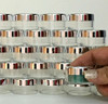 Cosmetic Jars - 10 Gram (Gold Trim / Silver Trim Acrylic Window Caps) • 3012 / 3011 Beauty Makeup Supply