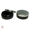  20 Gram Cosmetic Jars Plastic Black Beauty Containers with Silver Lid www.Beauty-Makeup-Supply.com