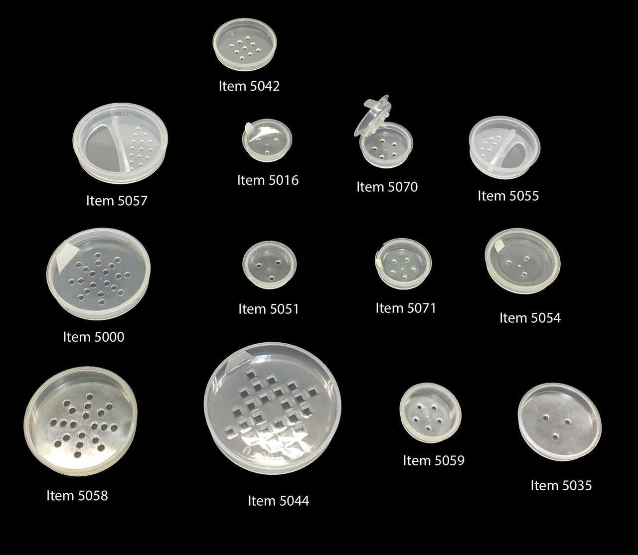 Cosmetic Jar Sifters Sample Kit New Product at Beauty Makeup Supply