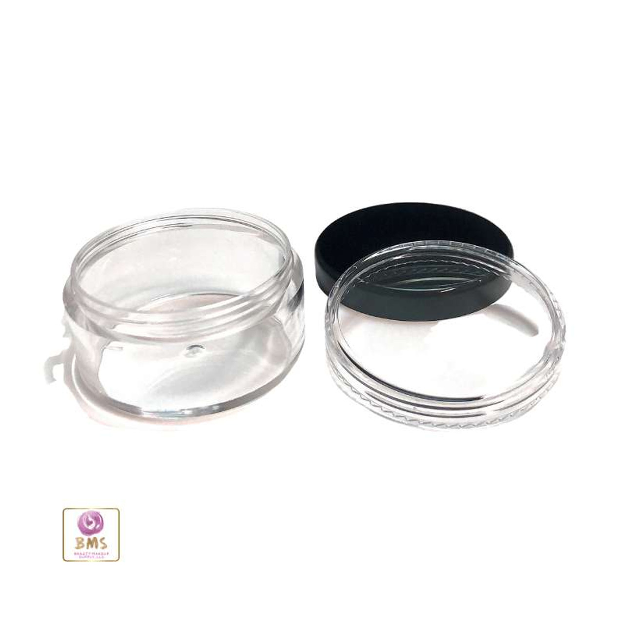 4oz Glass Jars with Lids(12 Pack), Round Glass Jars with Inner Liners and  Black Lids, Empty Cosmetic Containers for Creams, Powder