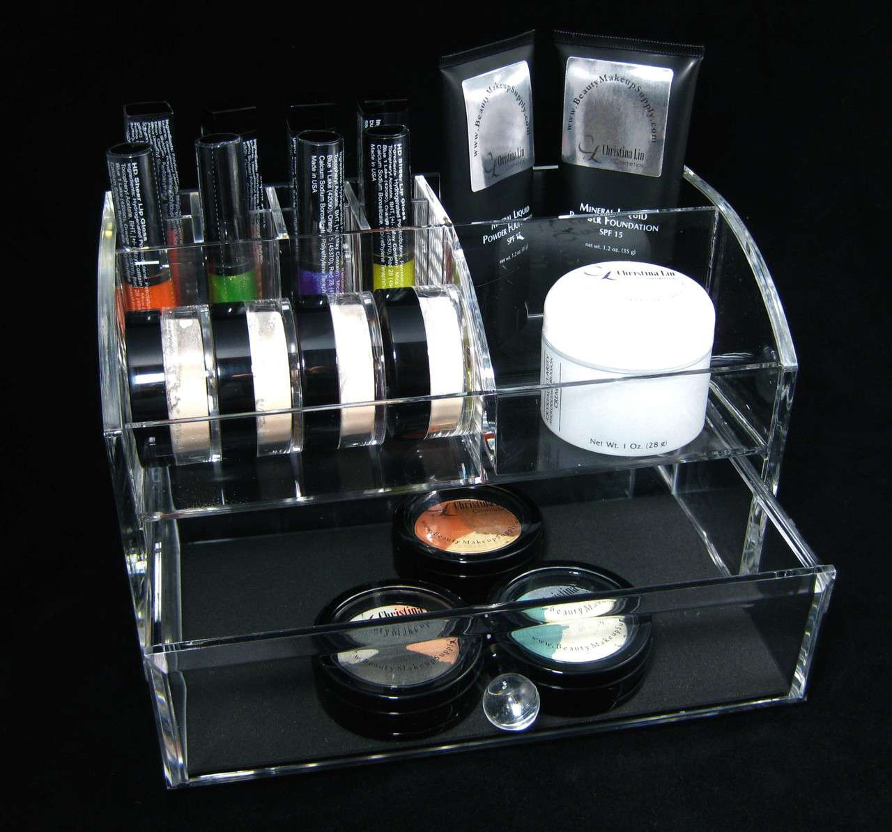 Deluxe Acrylic Cosmetic Makeup Drawer Organizers • 5633 Beauty