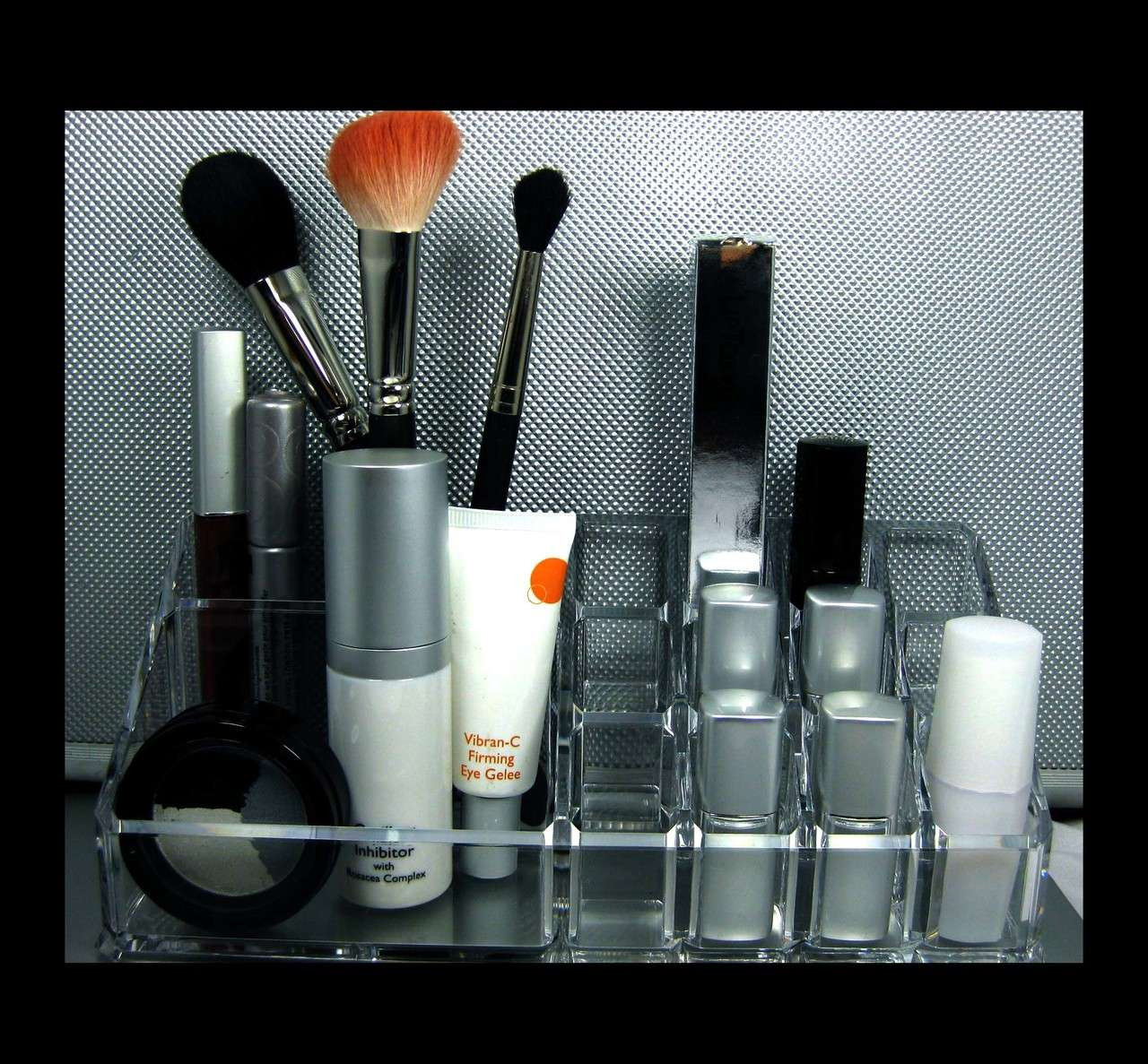 Acrylic Cosmetic Organizers Luxury Vanity Makeup Storage Tray • 5631 Beauty  Makeup Supply
