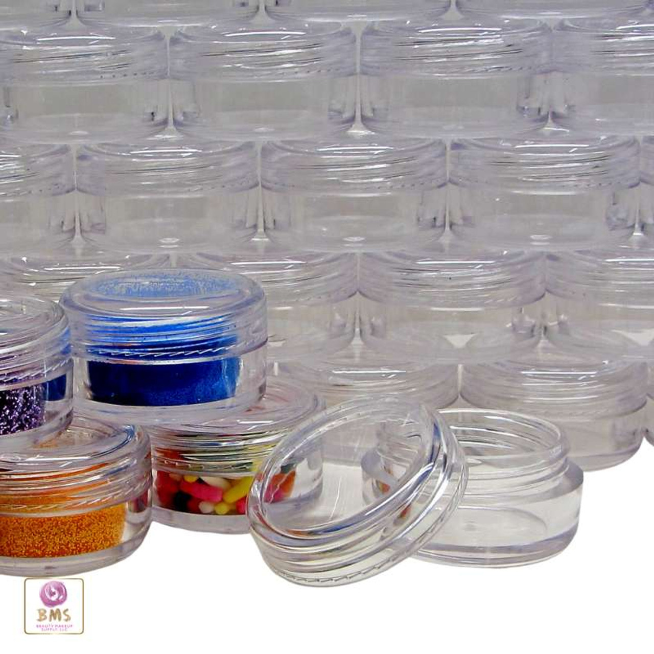 72Pcs Empty Sample Containers Set, FHDUSRYO 5 Grams Small Cosmetic  Containers with Lids, Plastic Travel Makeup Jar with Spray Bottle,  Spatulas, Label, Round Sample Jar for Cream, Eye Shadow, Jewelry - Yahoo  Shopping