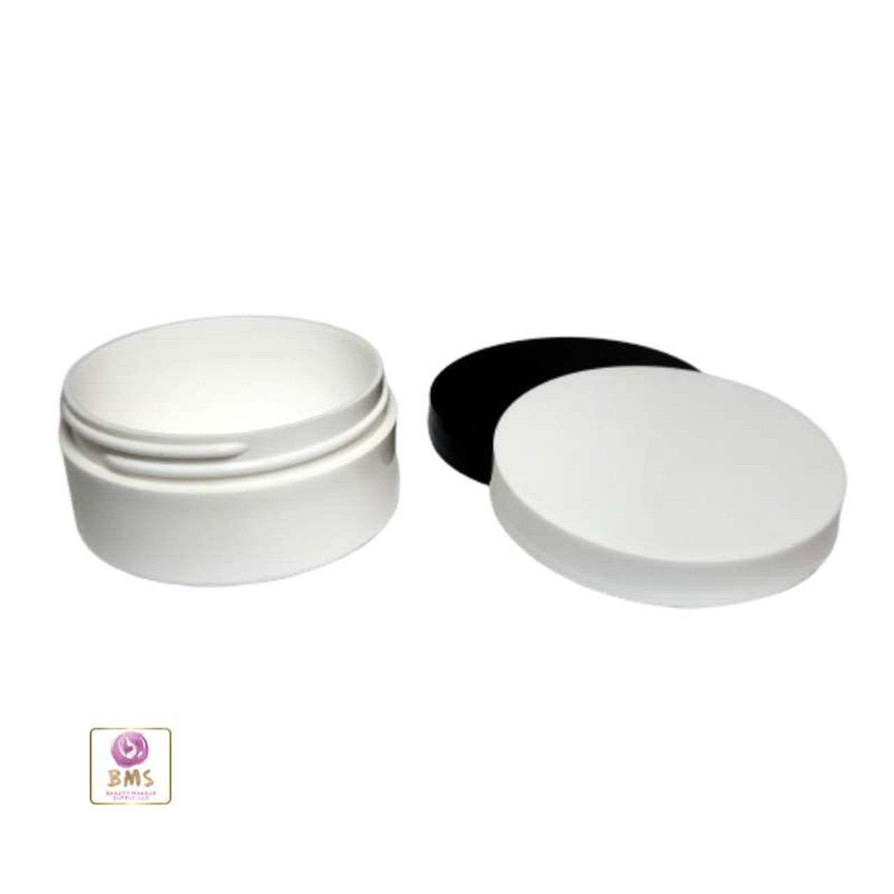 https://cdn11.bigcommerce.com/s-qd7k5gxi/images/stencil/1280x1280/products/482/7140/Plastic-Jars-Low-Profile-Thick-Wall-White-Containers-2-oz-White-Black-9332-9335-Beauty-Makeup-Supply_5219__47933.1661390826.jpg?c=2