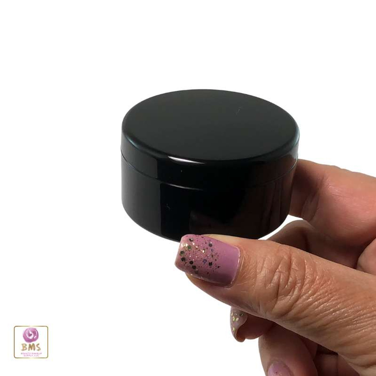 Empty Portable Clear Plastic Cosmetic Containers Jars Cases With Black  Screw Lid For Creams Make Up Scrubs Art Supplies - Temu