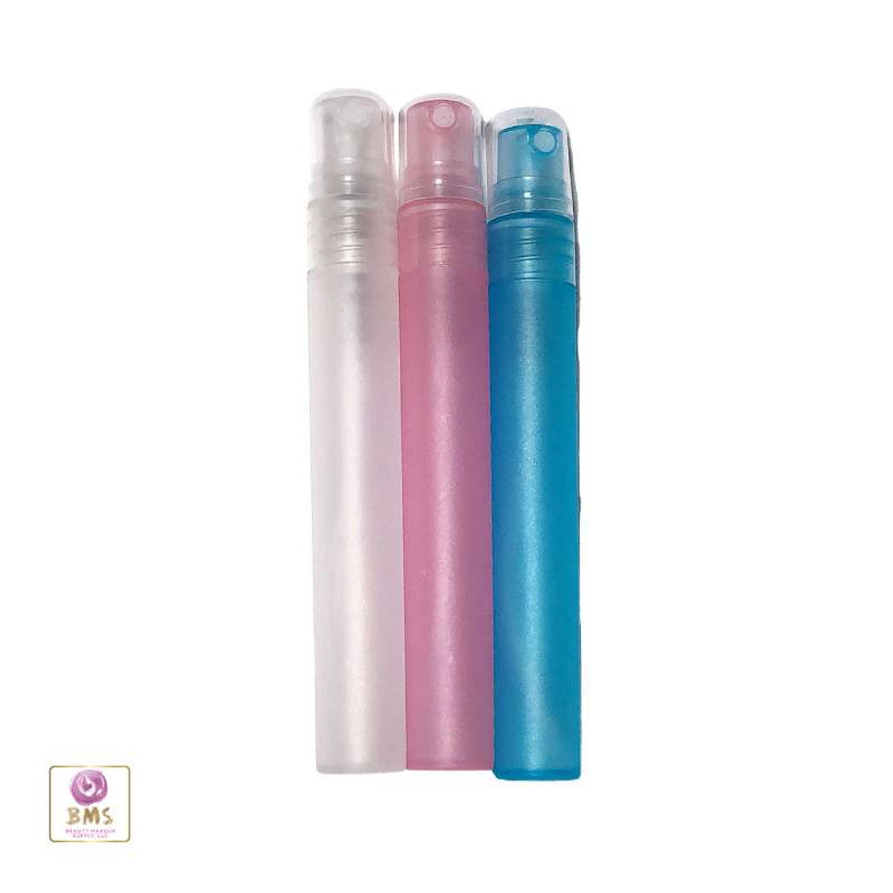 Mini Cylinder Plastic Atomizer Bottles Perfume Alcohol Mister Sprayer - 10  ml Beauty Makeup Supply