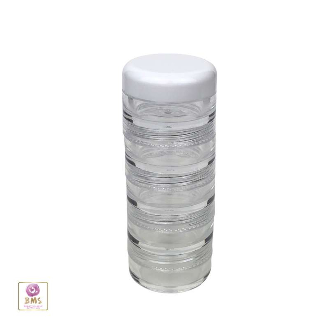 1 23/32 gal Hexagonal Clear PVC Plastic Stackable Candy Jar - 5L