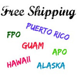 FREE shipping extended to Hawaii, Guam, Puerto Rico, Alaska, APO and FPO For All Beauty Makeup Supply Customers