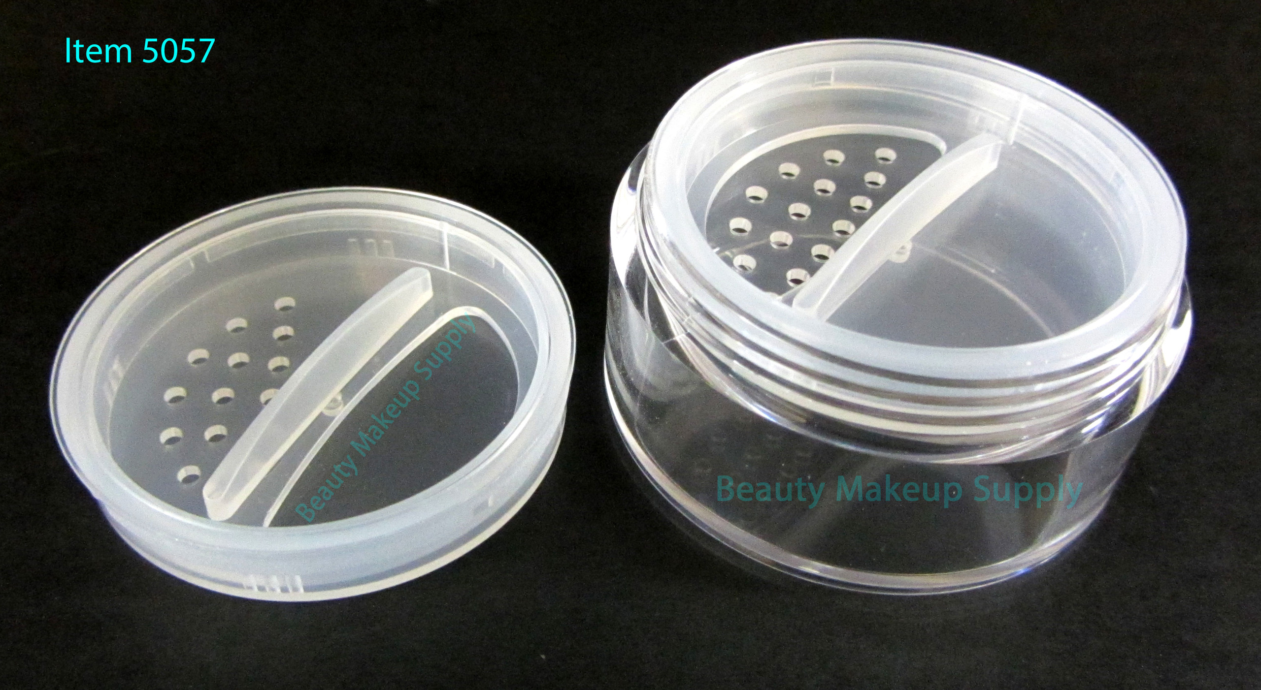 Rotating Click & Lock Cosmetic Jar Sifters New Product at Beauty