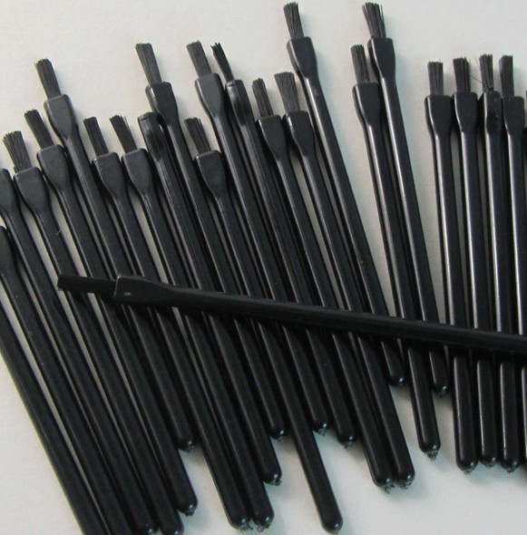 Disposable Black Lip Brush Applicators Cosmetic Wands (25) • 5046 Beauty Makeup Supply