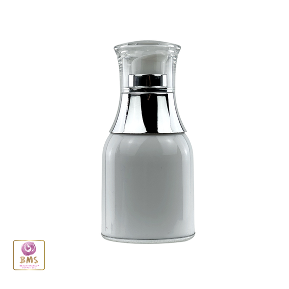 Airless Refillable Pump Bottle w/ clear cap - 30 ml 