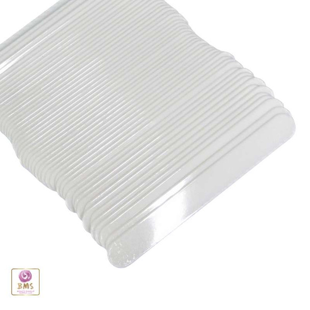 Tongue Depressor Plastic Spatula Long Handle White (25) • 5011 Beauty