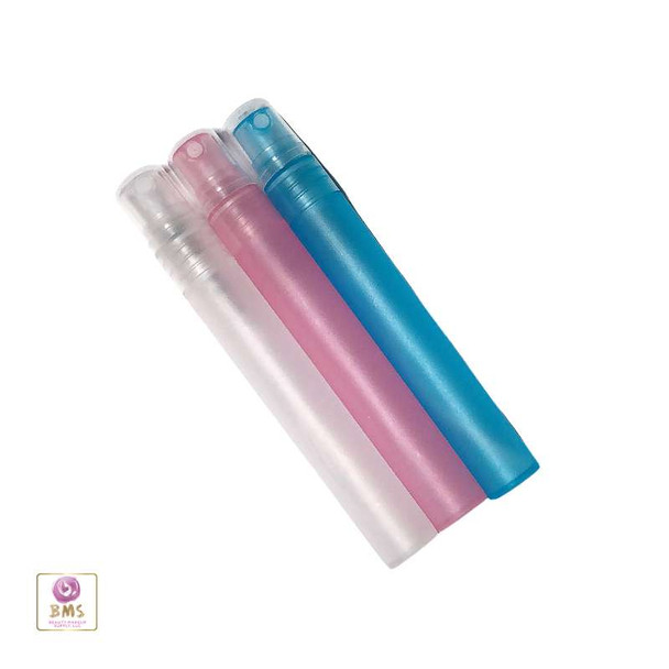 Mini Cylinder Plastic Atomizer Bottles Perfume Alcohol Mister Sprayer - 10 ml Beauty Makeup Supply