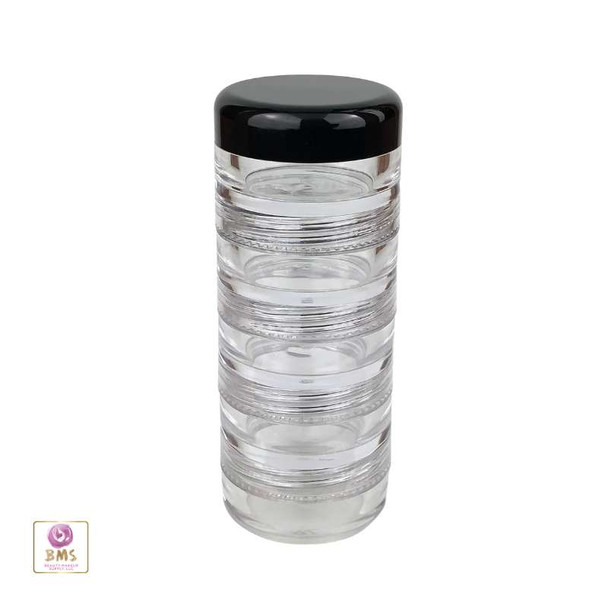 Cosmetic Jars Stackable Beauty Container - 5 Gram / 5 Ml • 3218 Beauty Makeup Supply