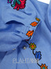 Blue embroidered blouse "Bukovyna Flowers"