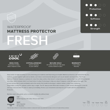 Fresh (Microfiber) 5-Sided Mattress Protector - 10 Pack