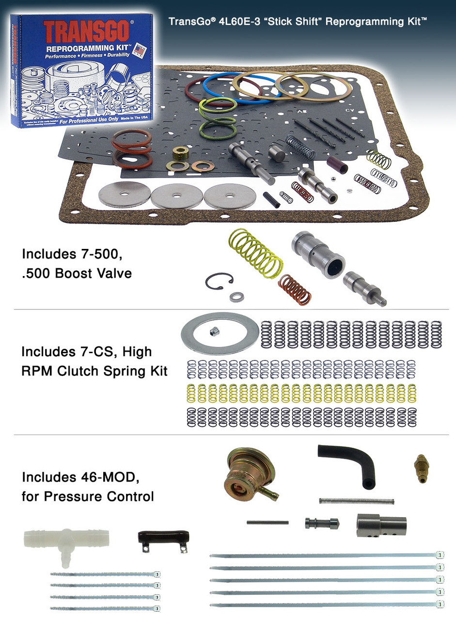 transgo 4l60e shift kit with accumulator piston