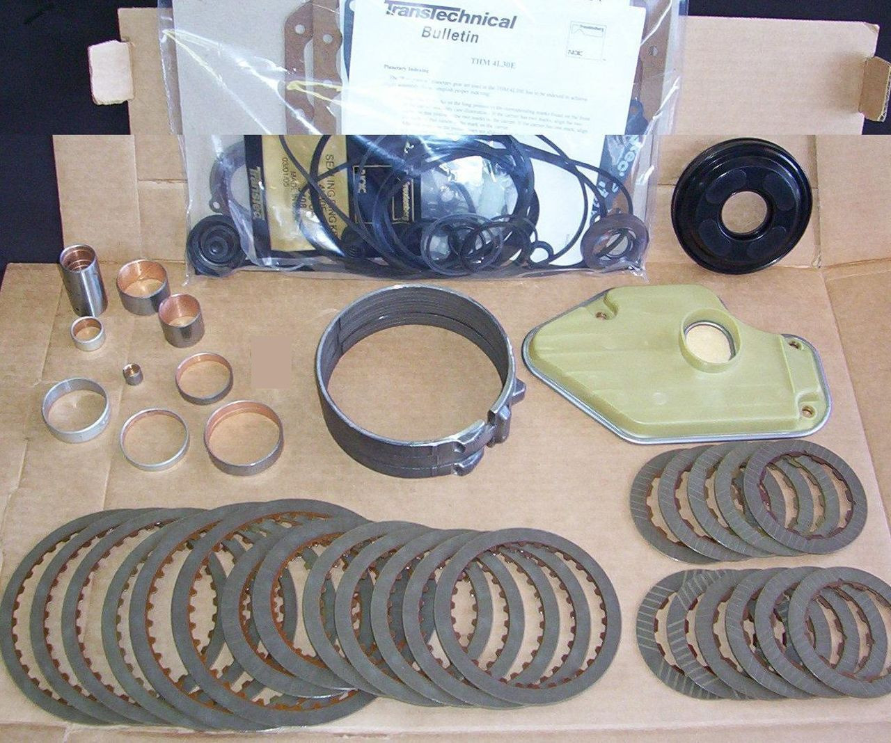 4L30E Isuzu Honda Rebuild Overhaul Kit Less Steels Has Filter & Band