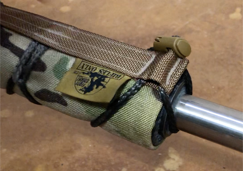 7.5" suppressor with 7" HAD, high temp. rope properly secured at back of suppressor around barrel (see video's at bottom of page for reference/installation instructions.) 7.5" suppressor with 7" HAD, high temp. rope properly secured at back of suppressor around barrel (see video's at bottom of page for reference/installation instructions.)