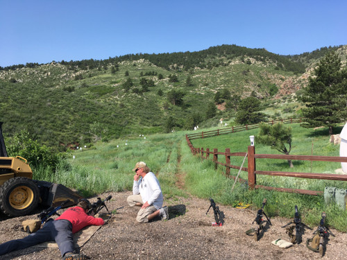 Shooting in the mountains