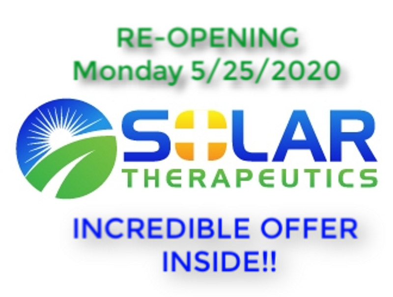 Solar Therapeutics RE-OPENS!!!! Solar Therapeutics RE-OPENS!!!!