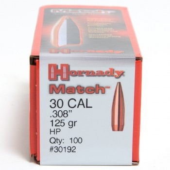 Hornady 30192 Traditional Varmint 30 Cal .308 125 gr Hollow Point 100 count-img-0