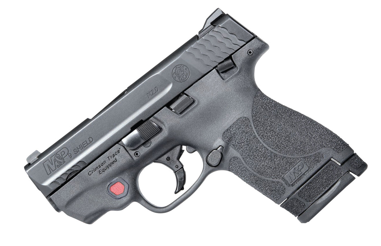 Smith Wesson M P 9 Shield M2 0 Crimson Trace Laser 9mm Luger Double 3 1 7 1 8 1 Black Polymer Grip Frame Black Armornite Stainless Steel Slide Nexgen Outfitters