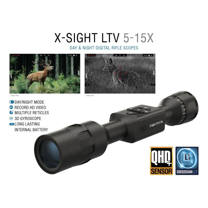 Buy ATN X-Sight LTV 5-15X Ultra Light Day & Night Rifle Scope at