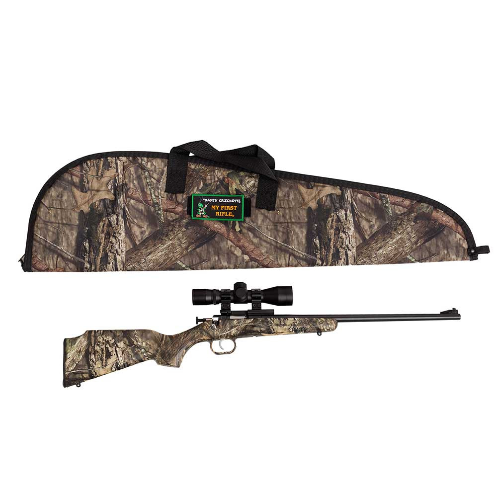 Crickett .22LR Youth Single Shot Bolt Action Mossy Oak Break-Up Rifle with Scope and Case Nexgen Outfitters