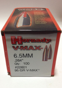 HORNADY V-MAX 6.5mm 95 gr Bullets-100cnt Nexgen Outfitters