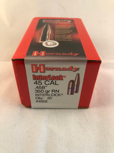 Hornady InterLock .45 Cal 350 gr RN Bullets -50cnt Nexgen Outfitters Hornady InterLock .45 Cal 350 gr RN Bullets -50cnt Nexgen Outfitters