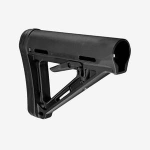 MOE® Carbine Stock – Commercial-Spec Side view of black MOE® Carbine Stock – Commercial-Spec Side view of black