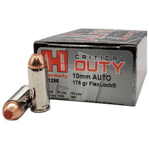 Hornady Critical Duty 10mm Auto 175gr FlexLock 20Rnd Handgun Ammunition Nexgen Outfitters Hornady Critical Duty 10mm Auto 175gr FlexLock 20Rnd Handgun Ammunition Nexgen Outfitters