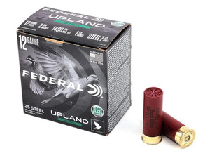 Federal Upland Steel 12 Gauge 2.75" 1 1/8 oz 7.5 Shot Per 25 Nexgen Outfitters Federal Upland Steel 12 Gauge 2.75" 1 1/8 oz 7.5 Shot Per 25 Nexgen Outfitters