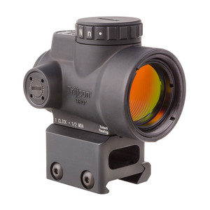 Trijicon 1x25mm with Miniature Rifle Optic (MRO) - 2.0 MOA Adjustable Red Dot Reticle with Full Co-Witness Mount Trijicon 1x25mm with Miniature Rifle Optic (MRO) - 2.0 MOA Adjustable Red Dot Reticle with Full Co-Witness Mount