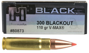 Hornady BLACK .300 Blackout 110gr V-Max 20Rnd Rifle Ammunition Nexgen Outfitters Hornady BLACK .300 Blackout 110gr V-Max 20Rnd Rifle Ammunition Nexgen Outfitters