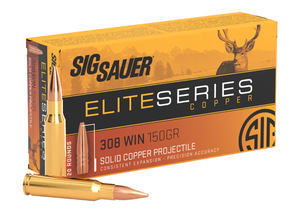 Sig Sauer Elite Copper Hunting .308 Winchester 150gr 20Rnd Rifle Ammunition Nexgen Outfitters Sig Sauer Elite Copper Hunting .308 Winchester 150gr 20Rnd Rifle Ammunition Nexgen Outfitters