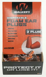 SH24946 Walkers Game Ear Foam Ear Plugs - 200 Pair Nexgen Outfitters SH24946 Walkers Game Ear Foam Ear Plugs - 200 Pair Nexgen Outfitters