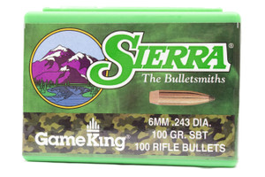 Sierra GameKing 1560 .243 Cal 100 gr SBT Bullets-100cnt Nexgen Outfitters Sierra GameKing 1560 .243 Cal 100 gr SBT Bullets-100cnt Nexgen Outfitters