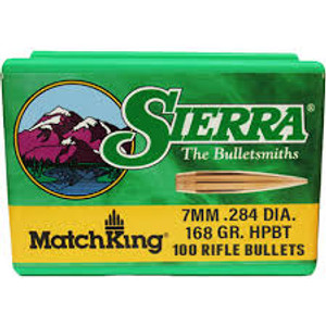 Sierra MatchKing 1930 7mm 168 gr HPBT Bullets-100cnt Nexgen Outfitters Sierra MatchKing 1930 7mm 168 gr HPBT Bullets-100cnt Nexgen Outfitters