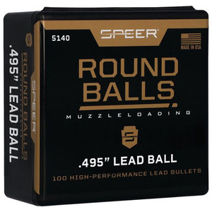 Speer Bullets .50 Cal Black Powder Lead Round Balls 182 gr. 100 pk. Nexgen Outfitters Speer Bullets .50 Cal Black Powder Lead Round Balls 182 gr. 100 pk. Nexgen Outfitters