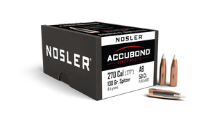 Nosler AccuBond 54987 .270 Cal 130 gr Spitzer Bullets-50cnt Nexgen Outfitters Nosler AccuBond 54987 .270 Cal 130 gr Spitzer Bullets-50cnt Nexgen Outfitters