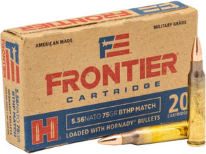 Frontier Cartridge 5.56 NATO 55gr Hollow Point Match 20Rnd Rifle Ammunition Nexgen Outfitters Frontier Cartridge 5.56 NATO 55gr Hollow Point Match 20Rnd Rifle Ammunition Nexgen Outfitters