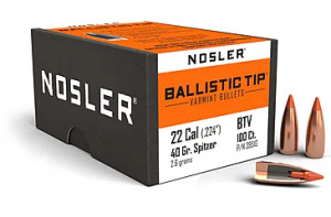 Nosler Ballistic Tip Varmint 39510 .22 Cal 40 gr Spitzer Bullets-100cnt Nexgen Outfitters Nosler Ballistic Tip Varmint 39510 .22 Cal 40 gr Spitzer Bullets-100cnt Nexgen Outfitters