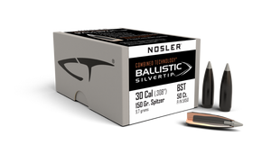 Nosler Ballistic Silver Tip 51150 .30 Cal 150 gr Spitzer Bullets-50cnt Nexgen Outfitters Nosler Ballistic Silver Tip 51150 .30 Cal 150 gr Spitzer Bullets-50cnt Nexgen Outfitters