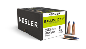 Nosler Ballistic Tip Hunting 25100 .25 Cal 100 gr Spitzer Bullets-50cnt Nexgen Outfitters Nosler Ballistic Tip Hunting 25100 .25 Cal 100 gr Spitzer Bullets-50cnt Nexgen Outfitters