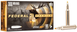 Federal Premium .300 Winchester Magnum 180gr Trophy Bonded Tip 20Rnd Rifle Ammunition Nexgen Outfitters Federal Premium .300 Winchester Magnum 180gr Trophy Bonded Tip 20Rnd Rifle Ammunition Nexgen Outfitters