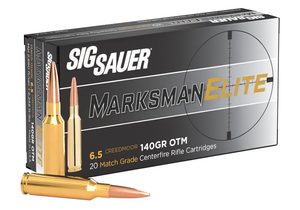 Sig Sauer Elite Match Grade 6.5 Creedmoor 140gr Open Tip Match 20Rnd Rifle Ammunition Nexgen Outfitters Sig Sauer Elite Match Grade 6.5 Creedmoor 140gr Open Tip Match 20Rnd Rifle Ammunition Nexgen Outfitters