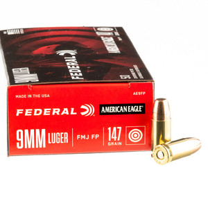 Federal American Eagle 9mm Luger 147 gr FMJ Per 50 Nexgen Outfitters Federal American Eagle 9mm Luger 147 gr FMJ Per 50 Nexgen Outfitters