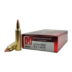 Hornady Superperformance Varmint .22-250 Remington 50gr V-Max 20Rnd Rifle Ammunition Nexgen Outfitters Hornady Superperformance Varmint .22-250 Remington 50gr V-Max 20Rnd Rifle Ammunition Nexgen Outfitters